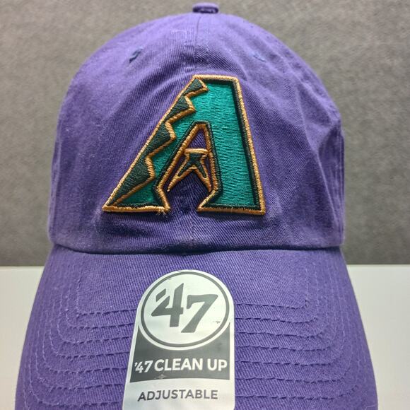 47 Arizona Diamondbacks Clean Up Dad Baseball Hat Purple - Picture 4 of 10